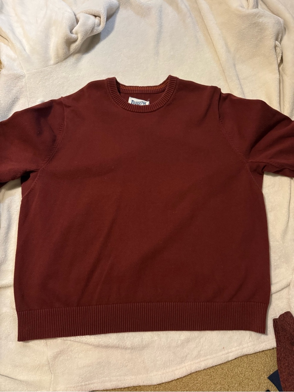 Duluth Trading Co Men's Crewneck Sweater - Maroon